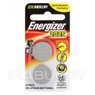 Energizer Coin Batteries 2025 (2PK)