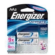 Energizer Ultimate Lithium Batteries AA (2PK)