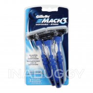 Gillette Mach3 Disposable Razors Smooth Shave 3EA
