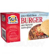 Sol Cuisine Spicy Black Bean Burger Vegan 284G