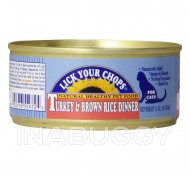 Lick Your Chops Cat Food Brown Rice Dinner & Turkey 156G 
