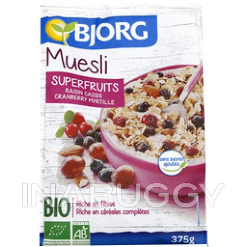 Bjorg Muesli Superfruits 375G - Summerhill Market, Toronto/GTA Livraison  d'épicerie