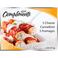 Compliments 5 Cheese Cannelloni 1KG