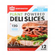 Worthington Plant Powered Deli Slices Ham Vegan 227G 