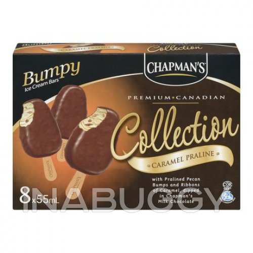 Chapmans Ice Cream Canadian Collection Bars Cookies & Cream & Milk