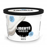 Liberté Greek Yogurt 2% Plain 500G