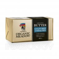 Organic Meadow Butter Unsalted 454G 