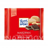 Ritter Sport Dark Chocolate With Marzipan 100G 
