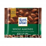 Ritter Sport Milk Chocolate With Whole Almonds 100G 