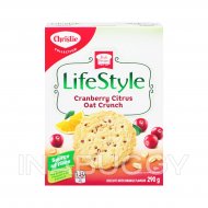 Christie Lifestyle Cookie Cranberry Citrus Oat Crunch 290G