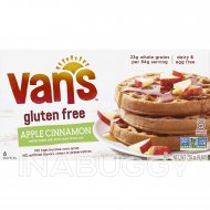 Van's Waffles Apple Cinnamon Gluten Free (6PK) 42G