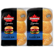 Deluxe White Hamburger Bun 24 Count
