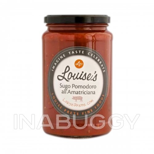 Louise Prete Fine Foods Tomato Sauce With Bacon 750ML Rowe Farms