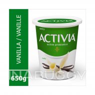 Danone Activia Yogurt Vanilla 650G