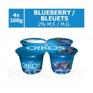 Danone Oikos Yogurt Greek 2% Blueberry (4PK) 100G