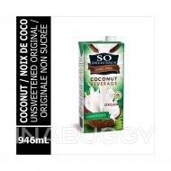 Danone So Delicious Coconut Beverage Unsweetened Organic Dairy Free 946ML
