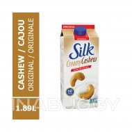 Danone Silk Creamy Cashew Beverage Original Dairy Free Gluten Free Soy Free 1.89L