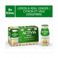 Activia Probiotic Yogurt Drink Lemon & Real Ginger Flavour (8PK) 93ML