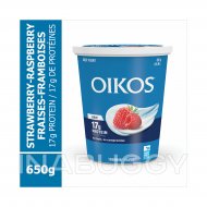 OIKOS Greek Yogurt Strawberry-Raspberry Flavour 650G