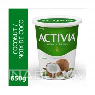 Activia Yogurt With Probiotics Coconut Flavour 650G
