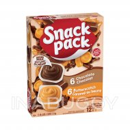Snack Pack® Chocolat & Caramel au beurre Pouding (12PK) 99G