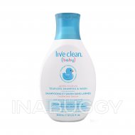 Live Clean Baby Shampoo & Wash Tearless Gentle Moisture 300ML