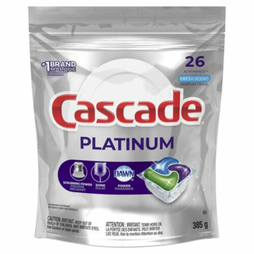 Cascade Fresh Scent Platinum Plus ActionPacs Dishwasher Detergent Pods