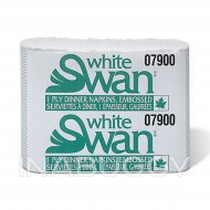 White Swan Napkins Dinner Embossed 1 Ply (100PK) 1EA
