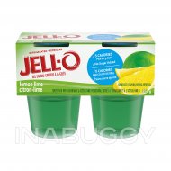 Jell-O Refrigerated Gelatin Snacks, Lemon Lime, 4 Cups, 356g 