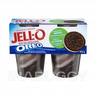 Jell-O Refrigerated Pudding Snacks, Oreo, 4 Cups, 452g 