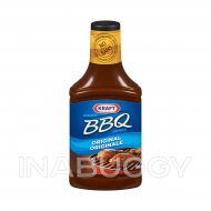 Kraft BBQ Sauce, Original, 455mL 
