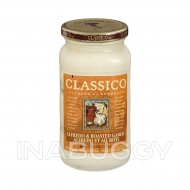 Classico Di Sorrento Alfredo & Roasted Garlic Pasta Sauce, 410mL 