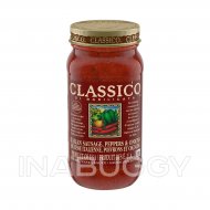 Classico Di Basilicata Italian Sausage, Peppers & Onions Pasta Sauce, 650mL 