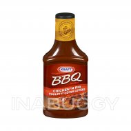Kraft BBQ Sauce, Chicken & Rib, 455mL 