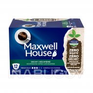 Maxwell House Decaf Coffee 100% Compostable Pods, 12 Pods 