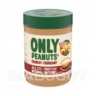 Kraft Only Peanuts All Natural Crunchy Peanut Butter, 750g 