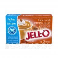 Jell-O Fat Free Butterscotch Instant Pudding Mix, 30g 