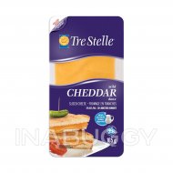 Tre Stelle Cheese Cheddar Mild Sliced 165G 