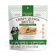 Wellness Bites Quinoa Brittle Crispy Sweet & Salty With Chia Seeds Vegan Gluten Free 120G