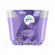 Glade Triple Wick Air Freshener Candle Tranquil Lavender & Aloe 1EA