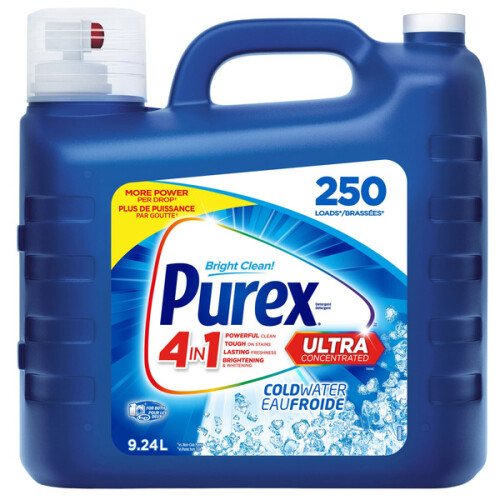 Purex Cold Water Ultra Concentrated Laundry Detergent 250 Loads 1Ea