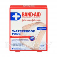 BAND-AID(®) Brand WATER BLOCK® Large Adhesive Pads 6 ct (2.875 inch by 4 inch)