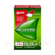 Nicorette Nicotine Gum, Quit Smoking Aid, Cinnamon, 2mg, 30 Count