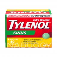 Tylenol Extra Strength Sinus Relief Day EZTabs, Acetaminophen 500mg, 40 Count