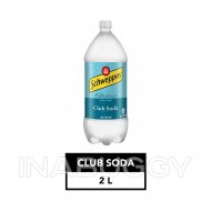 Schweppes Club Soda 2 L bottle