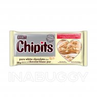 HERSHEY'S CHIPITS Chocolate Chips, Pure White Chocolate, 225g