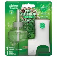 Glade PlugIns Scented Oil Air Freshener Kit, Pine Wonderland, 1 Refill + 1 Warmer