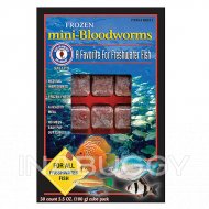 Frozen Mini Bloodworms Fish Food