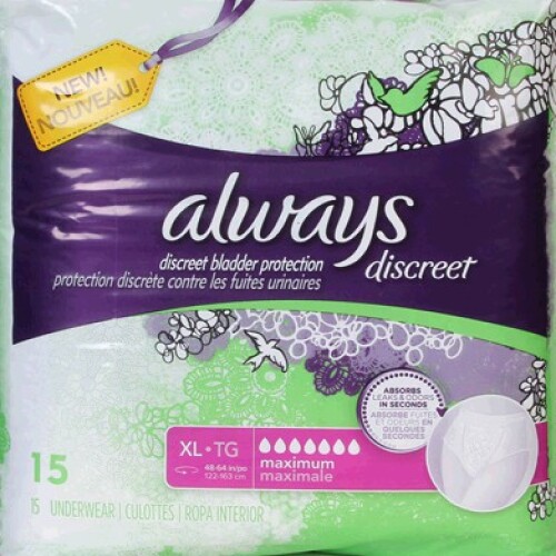 Always Discreet Maximum Protection Incontinence Underwear - Large - 28's