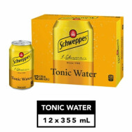 Schweppes Tonic Water, 12 x 355 ml